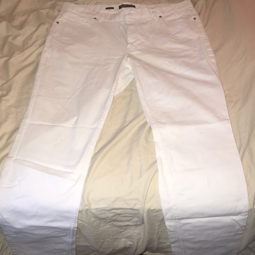 Men Tailored Michael Kors Pants White